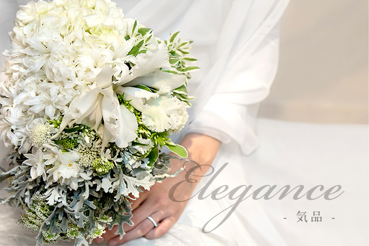 花嫁がもっと輝く、洗礼されたブーケの世界 HAPPY BOUQUET